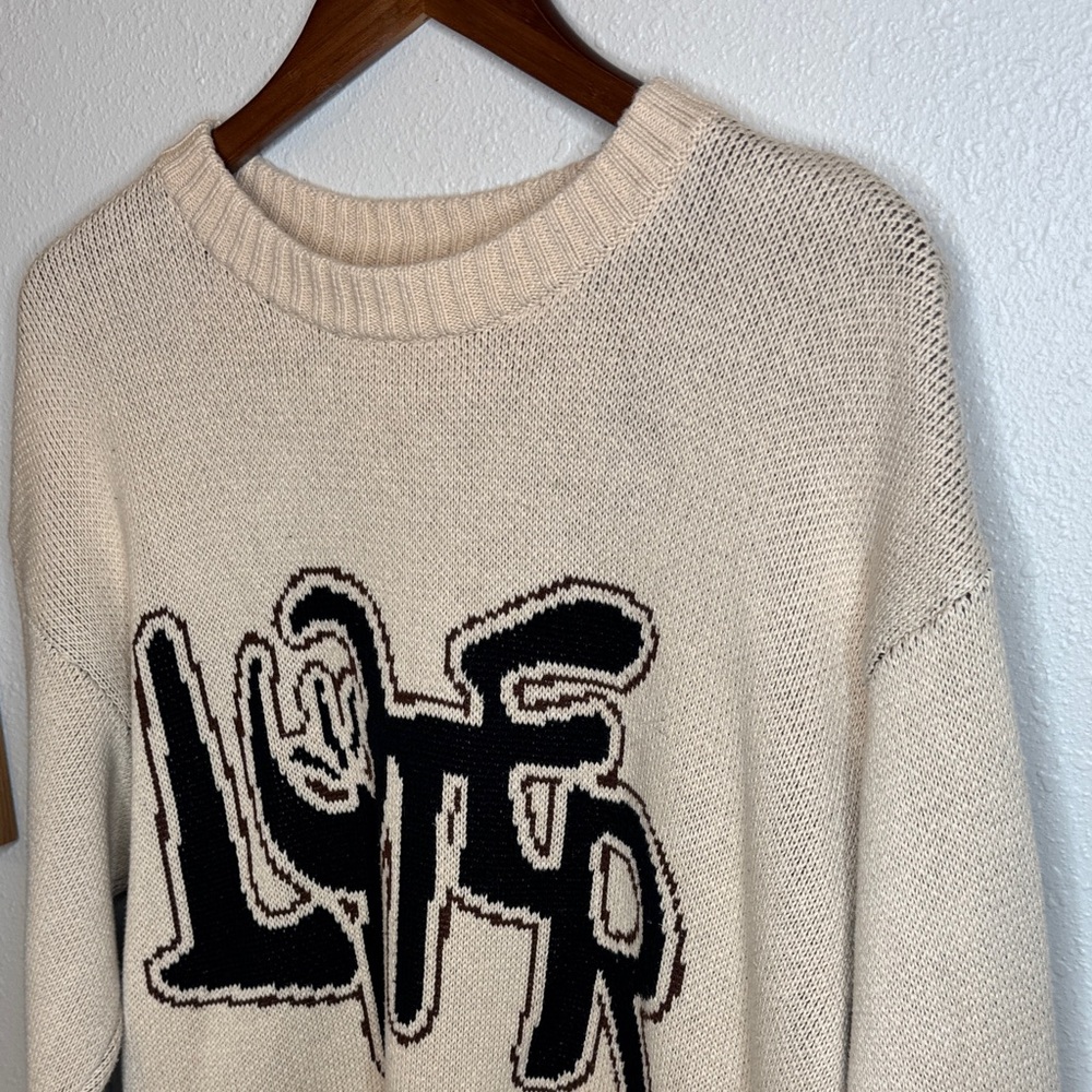 LOITER Rodeo Knit Sweater Men’s XS | Graphic Distressed Streetwear Pullover - Picture 7 of 15